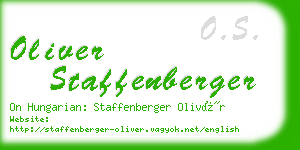 oliver staffenberger business card